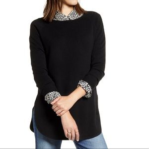 Halogen Boatneck Wool & Cashmere Tunic Top